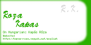roza kapas business card
